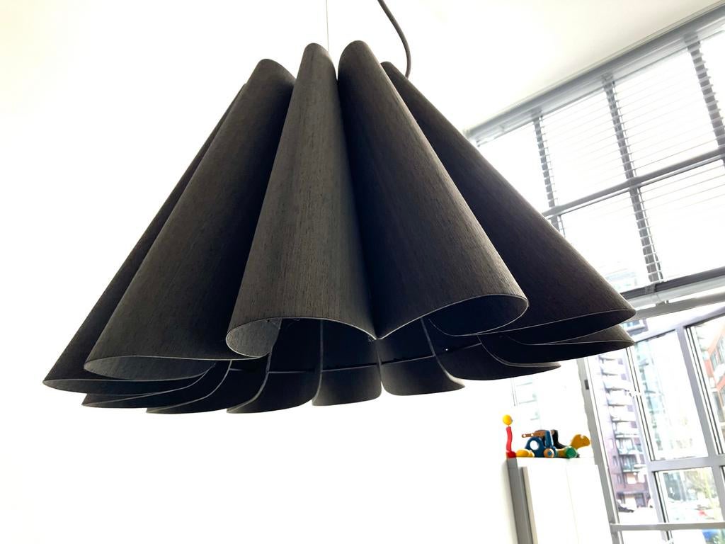 Lola lamp - design houten hanglamp, Huis en Inrichting, Lampen | Hanglampen, 50 tot 75 cm, Design, Ophalen of Verzenden, Zo goed als nieuw
