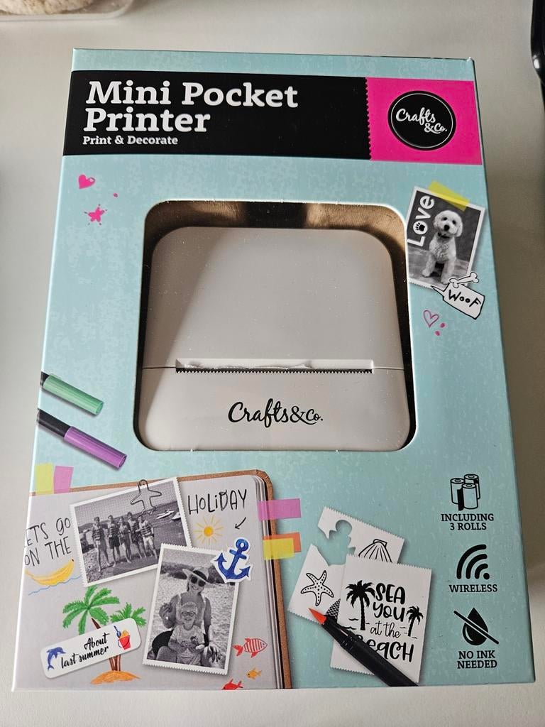 Mini pocket printer Craft & Co., Ophalen of Verzenden, Nieuw, Craft en co
