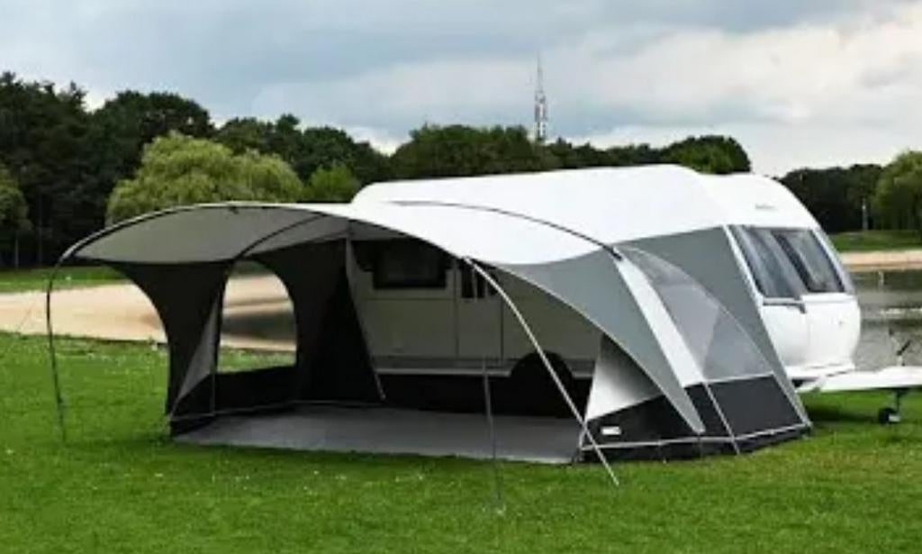 Unico Verona voortent met luifel en toebehoren 6x gebruikt, Caravans en Kamperen, Voortenten en Luifels, Ophalen, Zo goed als nieuw