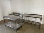 Partij rvs werktafels goede kwaliteit en netjes, Ophalen