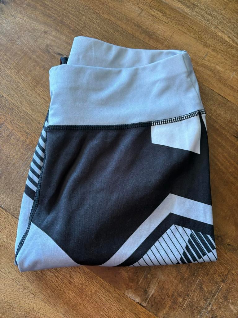 Sportlegging met geometrisch patroon, Kleding | Dames, Leggings, Maillots en Panty's, Legging, Zwart, Overige maten, Ophalen of Verzenden