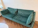 Mooie Sissy-Boy 3-zits bank in groen velvet, Ophalen, Gebruikt, Driepersoons, 75 tot 100 cm