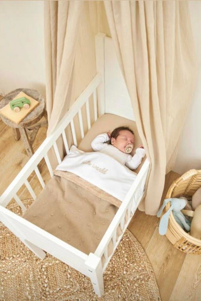 Babypark, Kidsmill - wiegje bedje wit hout, Kinderen en Baby's, Babywiegjes en Ledikanten, Ophalen, Zo goed als nieuw, Wieg