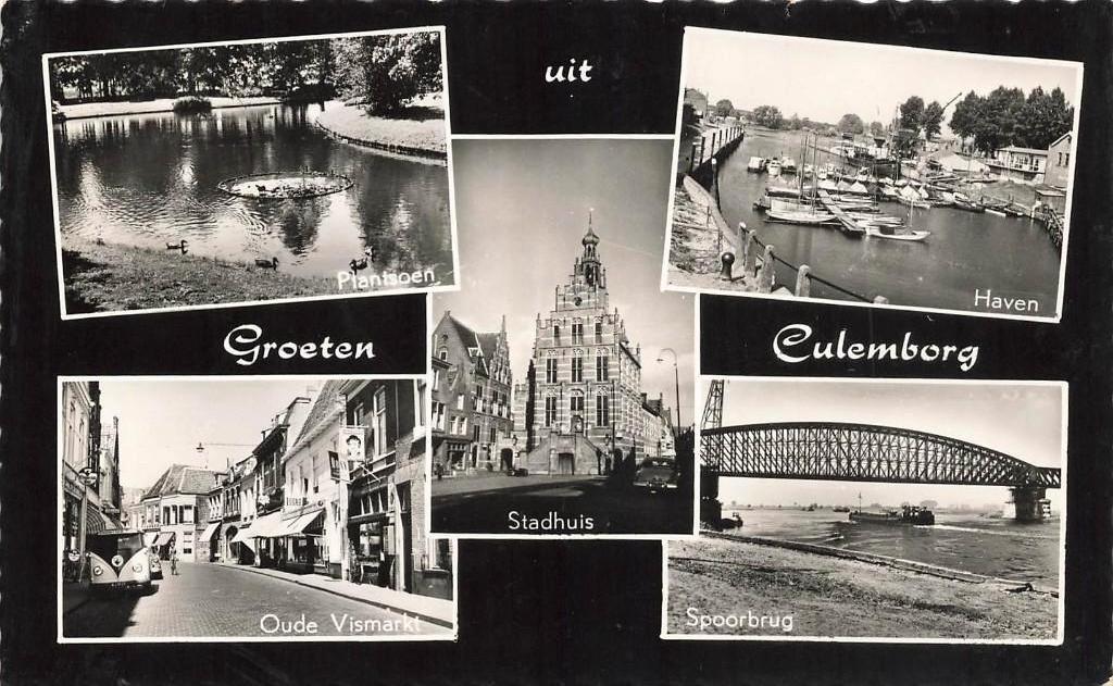 Groeten uit Culemborg, Verzamelen, Ansichtkaarten | Nederland, Ophalen of Verzenden, 1960 tot 1980, Gelopen, Gelderland