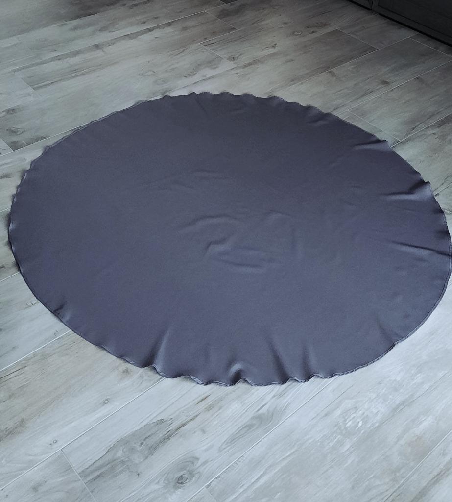 TAFELKLEED ROND Ø160 cm GRIJS ANTRACIET TAFELKLEDEN, Ophalen of Verzenden, Zo goed als nieuw, Rond, Binnen