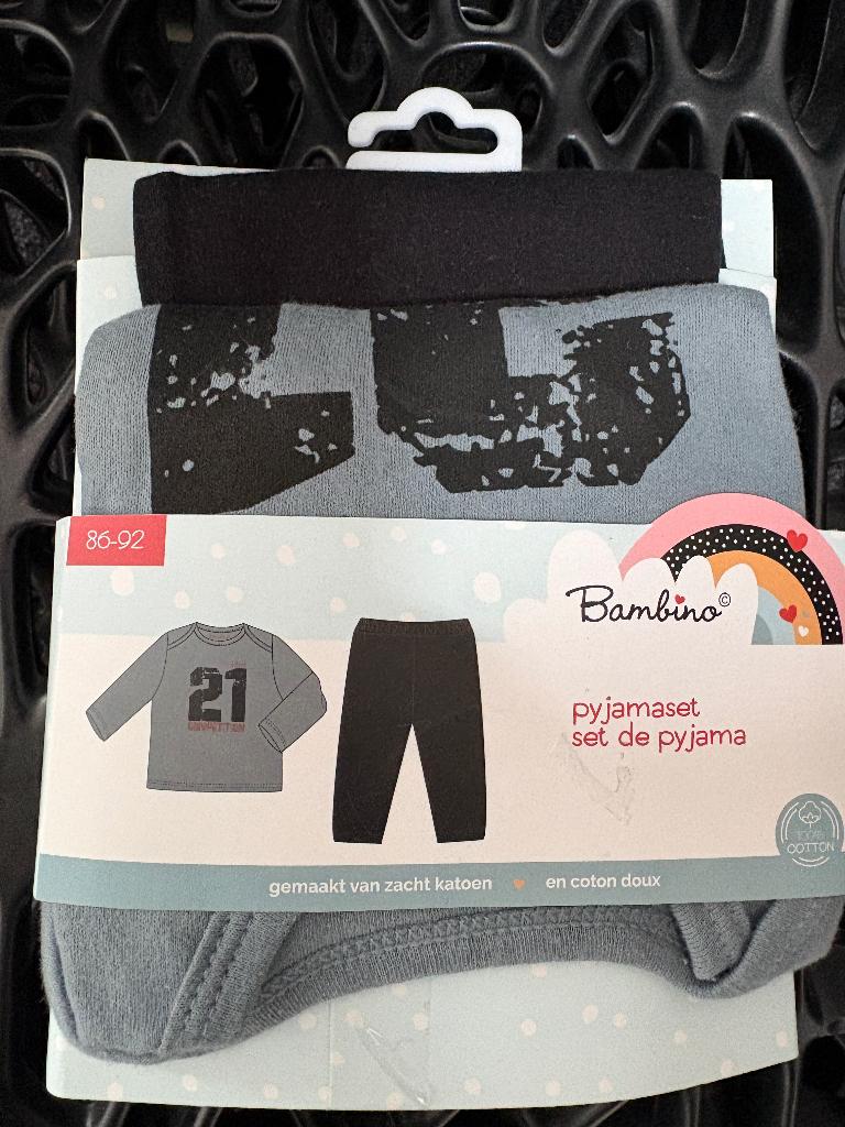 Kruidvat pyjama zwart blauw 86-92, Nacht- of Onderkleding, Jongetje of Meisje, Nieuw, Kruidvat