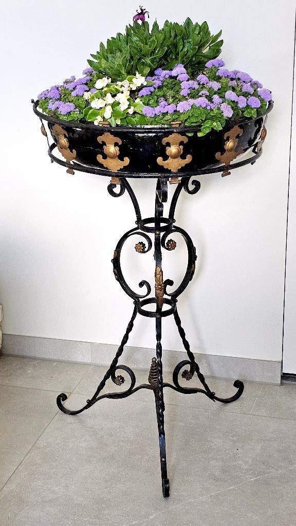GROTE antiek Franse jardinière jardiniere bloemenstandaard, Ophalen of Verzenden