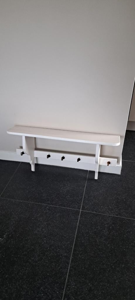 Brocante wandrek met 5 haken, Huis en Inrichting, Woonaccessoires | Kapstokken, Ophalen of Verzenden