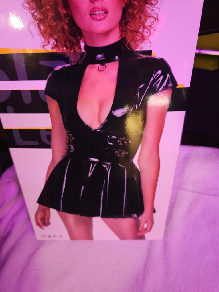 Lak dress maat medium nieuw, Maat 38/40 (M), Zwart, Nieuw, Ophalen of Verzenden