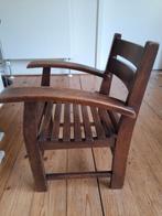 Eikenhouten peuter/kleuterstoeltje., Ophalen, Bruin, Eén