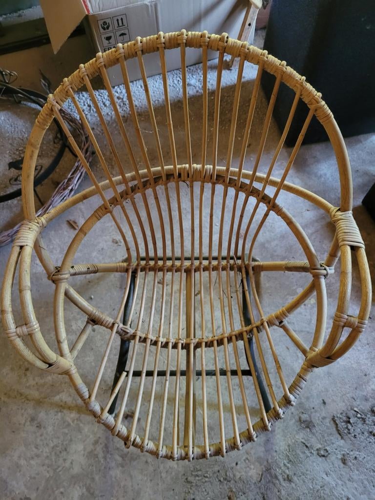 Rotan stoeltje, Ophalen, Gebruikt, Rotan