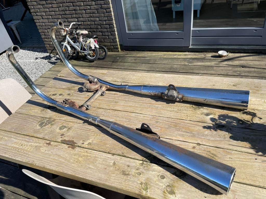 Kawasaki Z650 / KZ650 / KZ750 Sankei 4 in 2 uitlaat, Motoren, Ophalen of Verzenden, Gebruikt