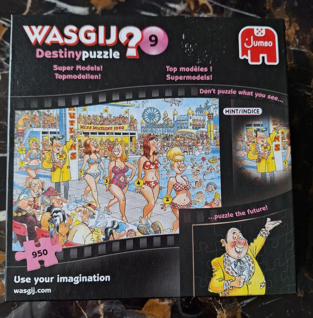 Wasgij topmodels puzzel, Ophalen, 500 t/m 1500 stukjes, Zo goed als nieuw