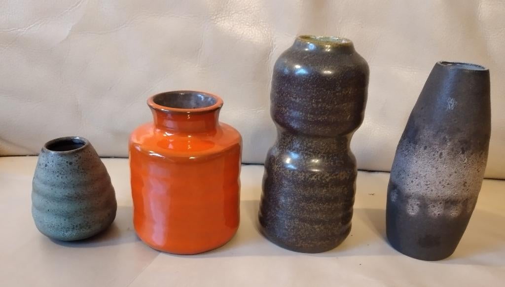 4 Ravelli vaasjes, Ophalen of Verzenden