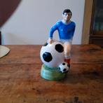 Vintage beeld voetballer, drankfles, Ophalen of Verzenden
