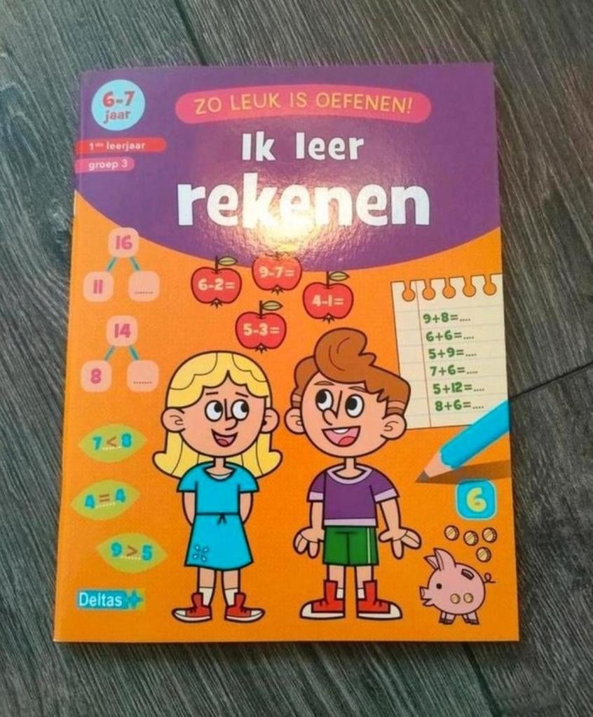 Nieuw Ik leer rekenen - Oefenboek voor 6-7 jaar (groep 3), Boeken, Ophalen, Nieuw, ZNU, Non-fictie