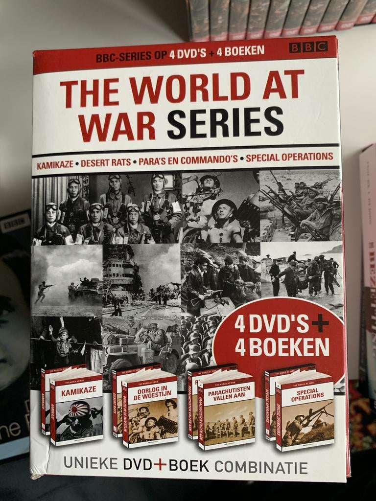 The world at war series(bbc) (4 dvd’s / 4 boeken) 5=4 aktie, Vanaf 16 jaar, Ophalen of Verzenden, Zo goed als nieuw, Oorlog of Misdaad