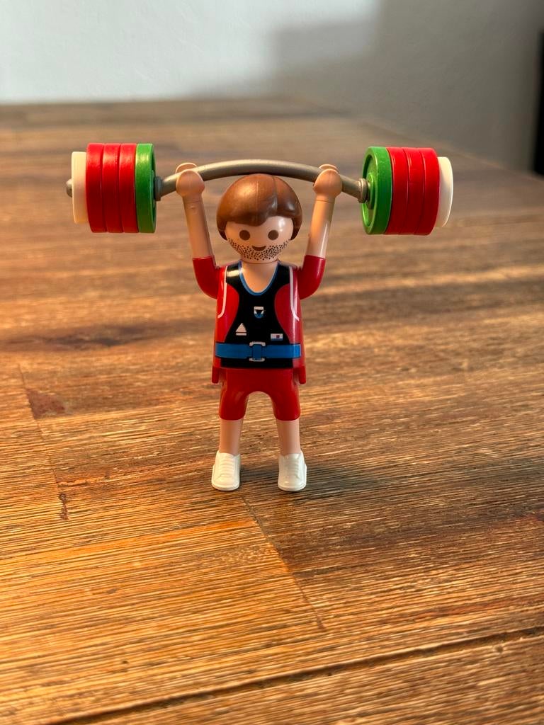 Playmobil Gewichtheffer met halter 5199, Kinderen en Baby's, Speelgoed | Playmobil, Ophalen of Verzenden, Gebruikt, Complete set