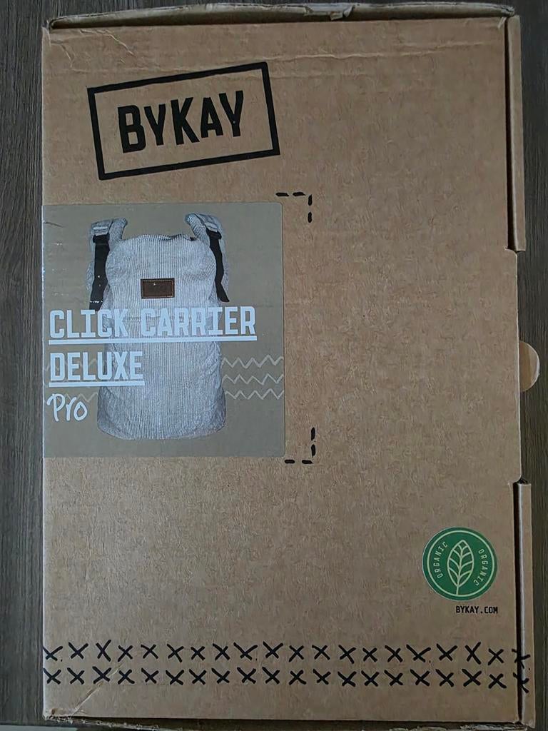 By Kay Click Carrier Deluxe Pro rib kleur almond sand, Overige merken, Ophalen of Verzenden, Zo goed als nieuw, Buik, Rug of Zij