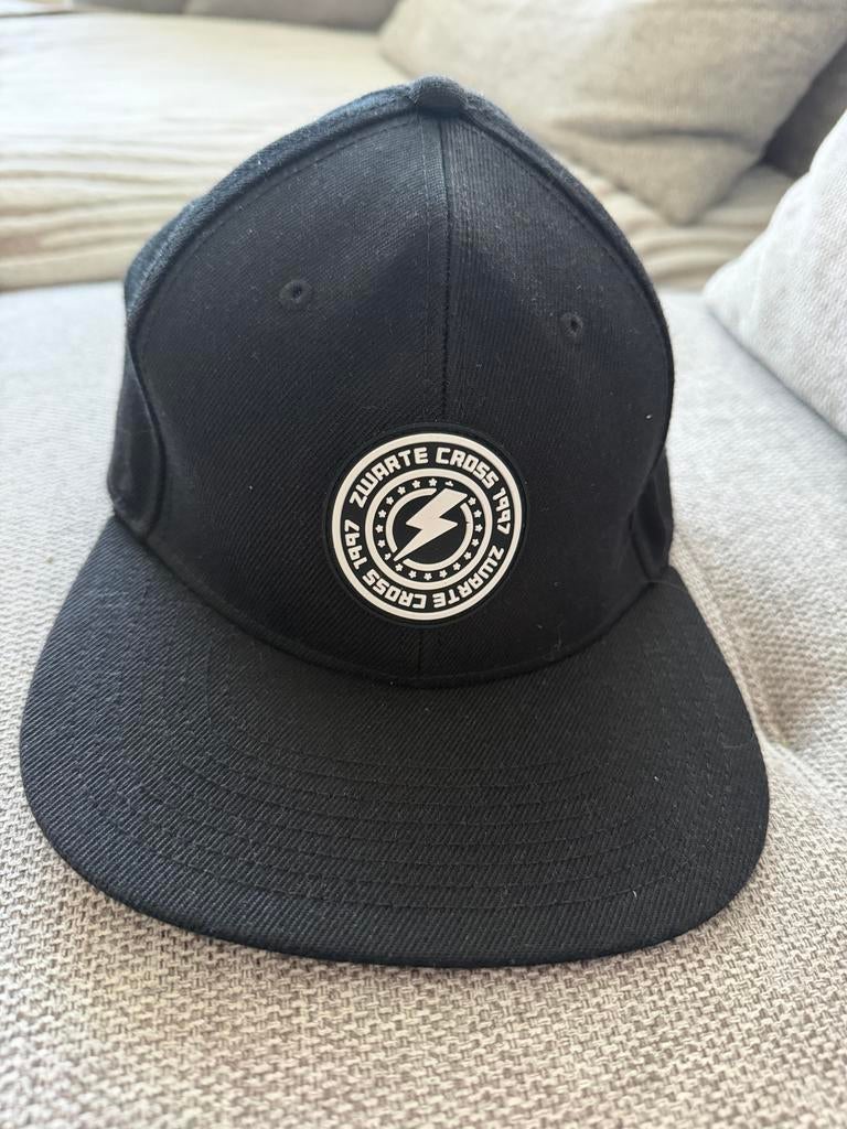 Zwarte Cross Pet - Zwart met logo - Maat 58, Kleding | Heren, Hoeden en Petten, Verzenden, Nieuw, Pet