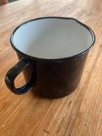 Kannetje 13 cm emaille zwart, Ophalen, Overige materialen, Overige typen, Zo goed als nieuw
