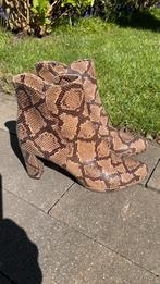 Laarsje hoge hak slangenprint mt 41/42, Ophalen, Nieuw, Bruin