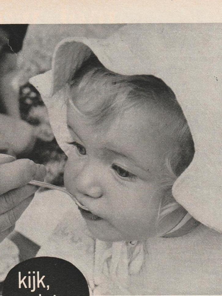 Retro reclame 1968 Roosvicee siroop baby zonnehoedje, Verzamelen, Retro, Overige typen, Verzenden