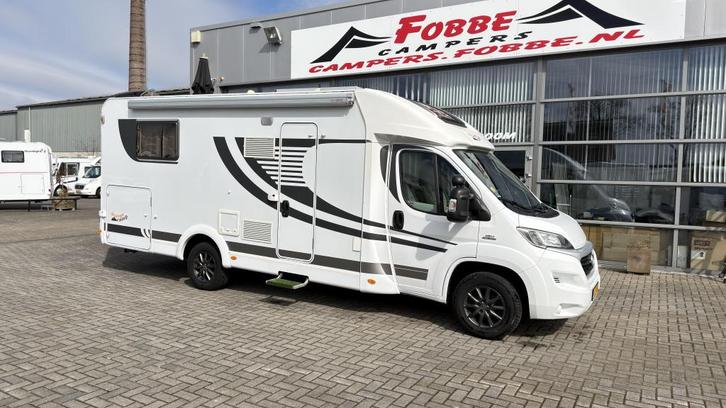 Super vol en met Queensbed De Dethleffs Orangecamp T7400, Caravans en Kamperen, Campers, Bedrijf, tot en met 3, Half-integraal