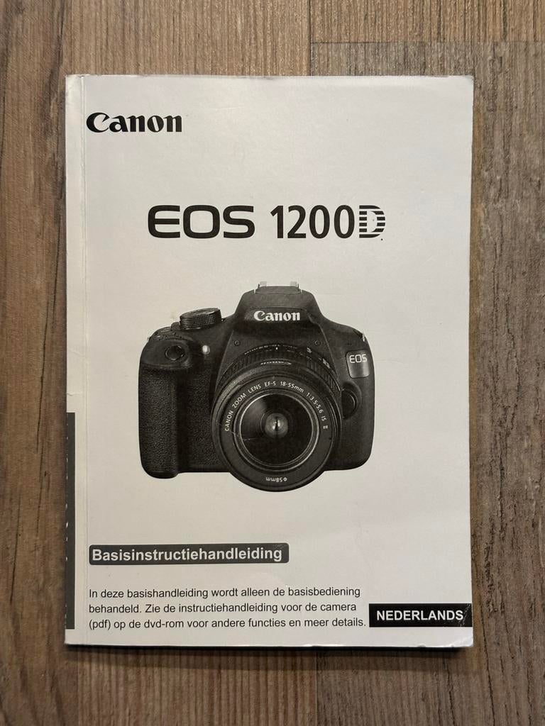 Canon EOS 1200D gebruikershandleiding nederlandstalig, Boeken, Ophalen of Verzenden, Zo goed als nieuw