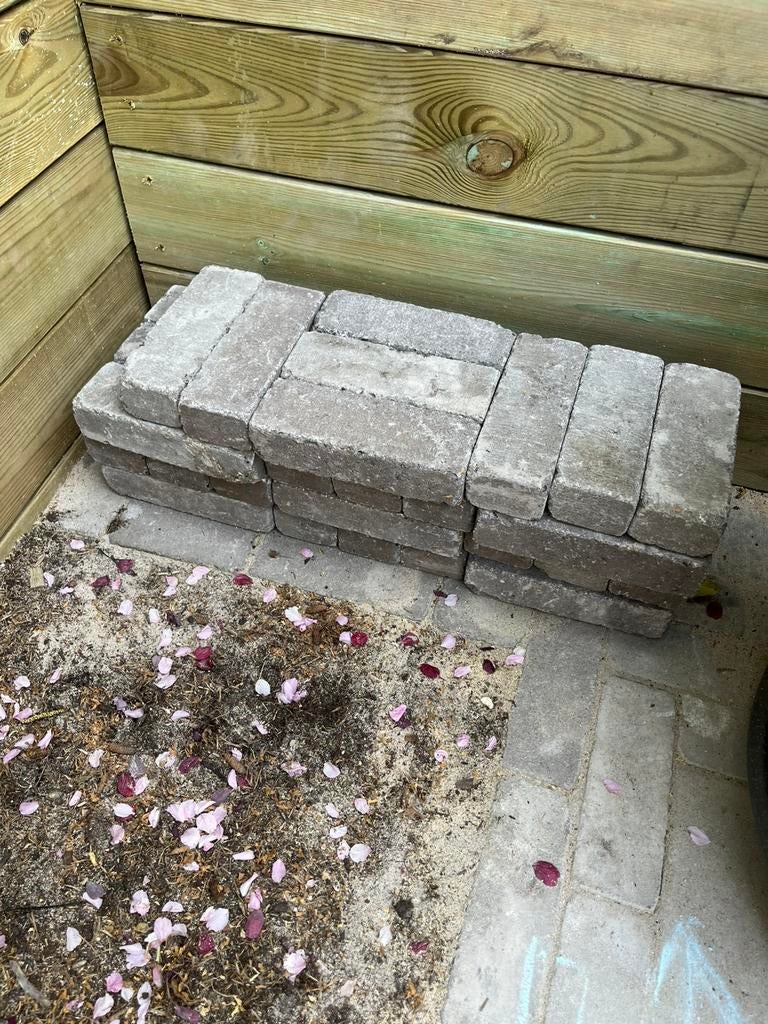 GRATIS af te halen: 35 abbeystones 20x5x7cm ZGAN!, Tuin en Terras, Ophalen, Zo goed als nieuw, Beton, Terrastegels