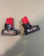Milwaukee M12 B6 12V Li-ion accus - 6.0Ah, Ophalen of Verzenden, Zo goed als nieuw, Oplaadbaar