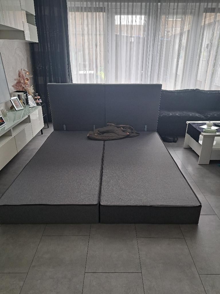Boxspring, Ophalen, Gebruikt, 90 cm, Tweepersoons