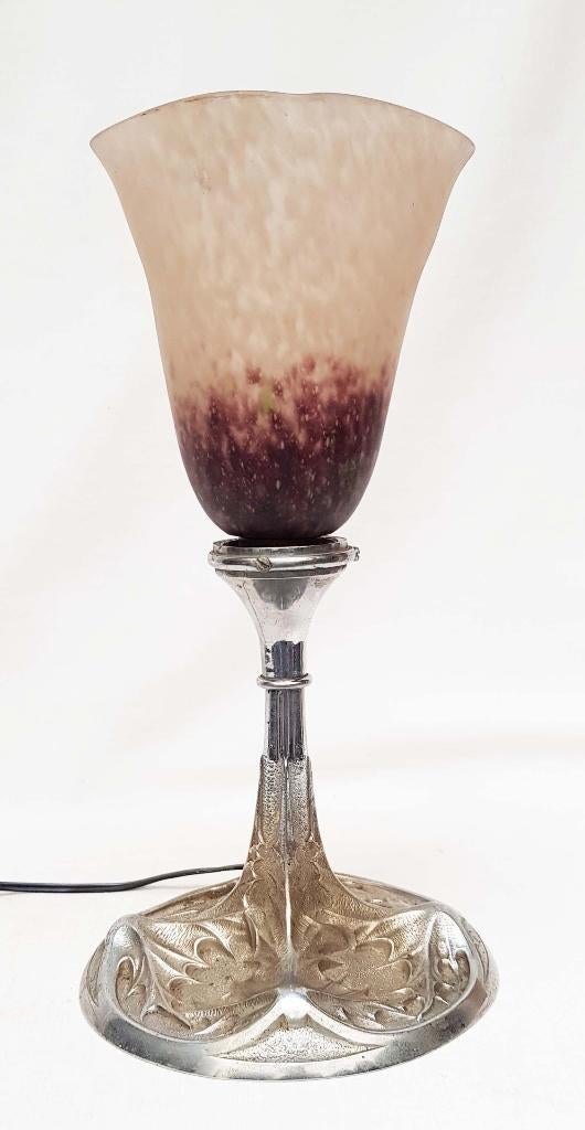 Art Deco Lamp - Georges LELEU - Schneider., Antiek en Kunst, Antiek | Lampen, Ophalen of Verzenden