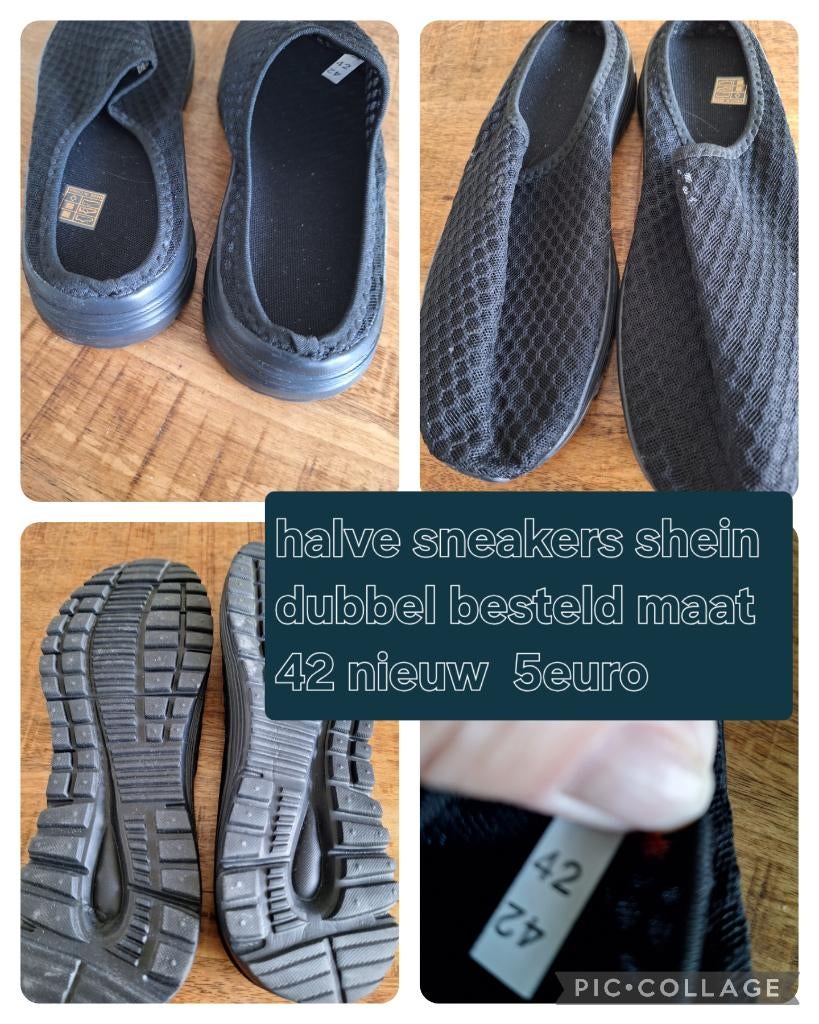 halve sneakers maat 42, Kleding | Dames, Schoenen, Zwart, Nieuw, Ophalen of Verzenden, Sneakers of Gympen