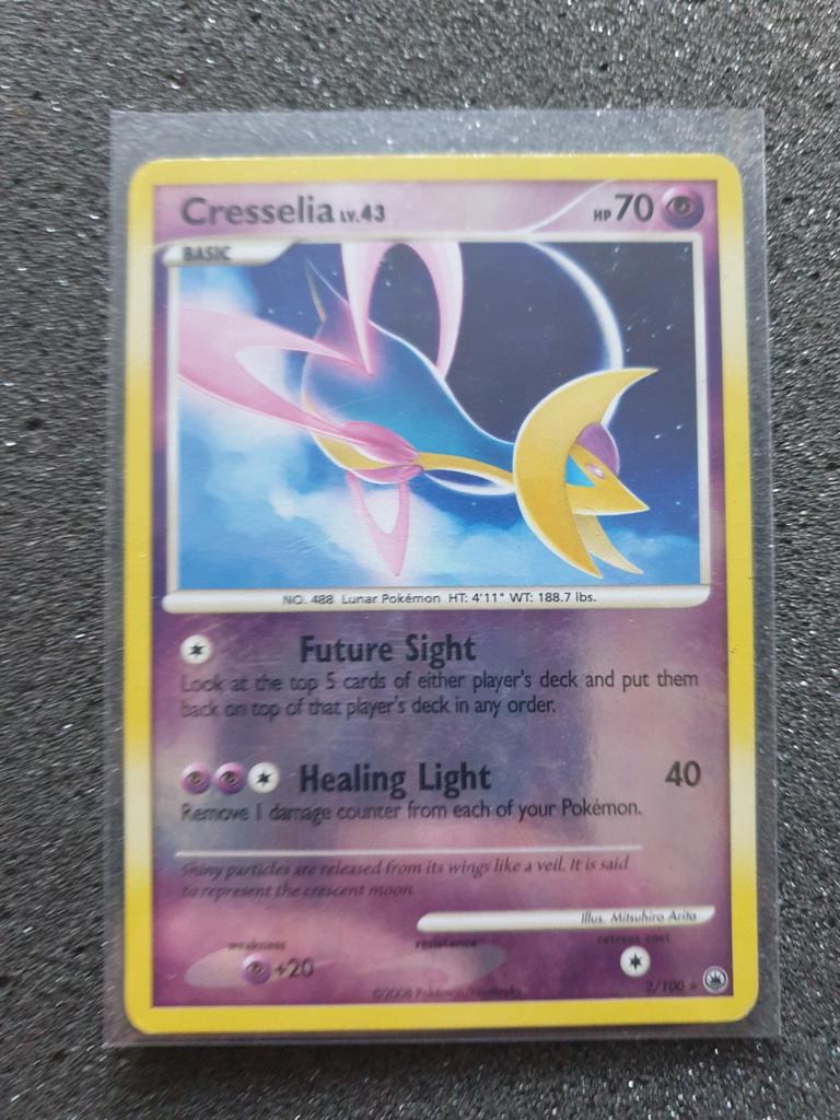 Pokémon kaart Cresselia Lv.43 reverse #2 Majestic Dawn, Ophalen of Verzenden, Gebruikt, Losse kaart