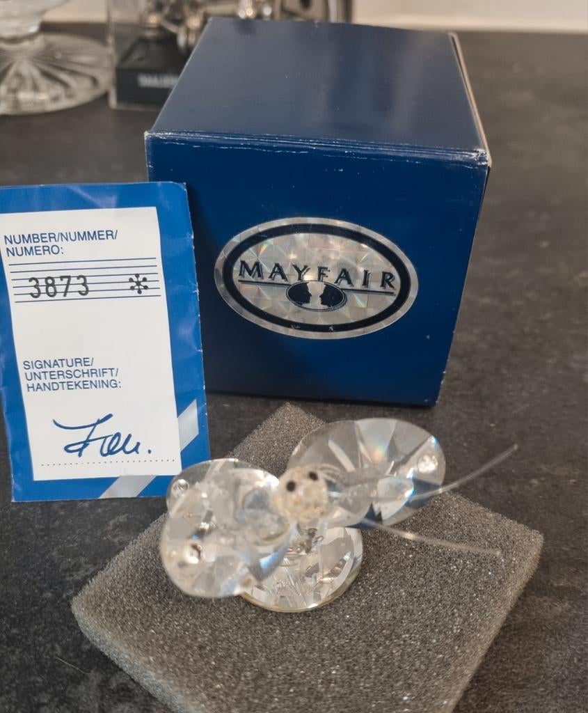 Mayfair vlinder kristal beeldje, Ophalen of Verzenden