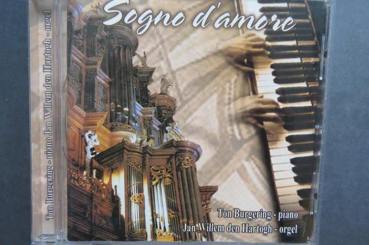 Cd orgel en piano: Sogno d'amore Ton Burgering en Jan Willem, Cd's en Dvd's, Cd's | Religie en Gospel, Zo goed als nieuw, Gospel