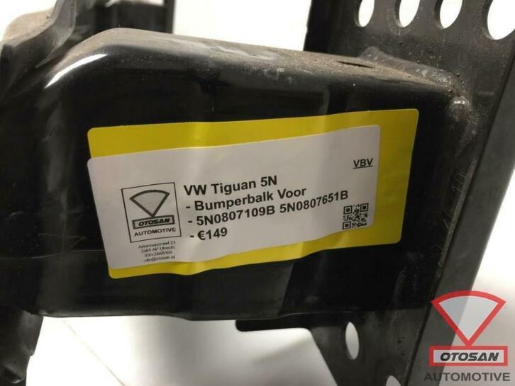 VW Tiguan 5N 2007-2016 Bumperbalk Bumper Balk Voor 5n0807109, Gebruikt, Volkswagen, Volkswagen AG, Berliner Ring 2
38440  Wolfsburg, DE