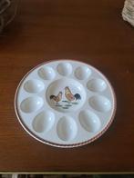 Leuk voor pasen Bord voor (gevulde) eieren en 8 eierdopjes, Huis en Inrichting, Keuken | Servies, Ophalen of Verzenden, Porselein