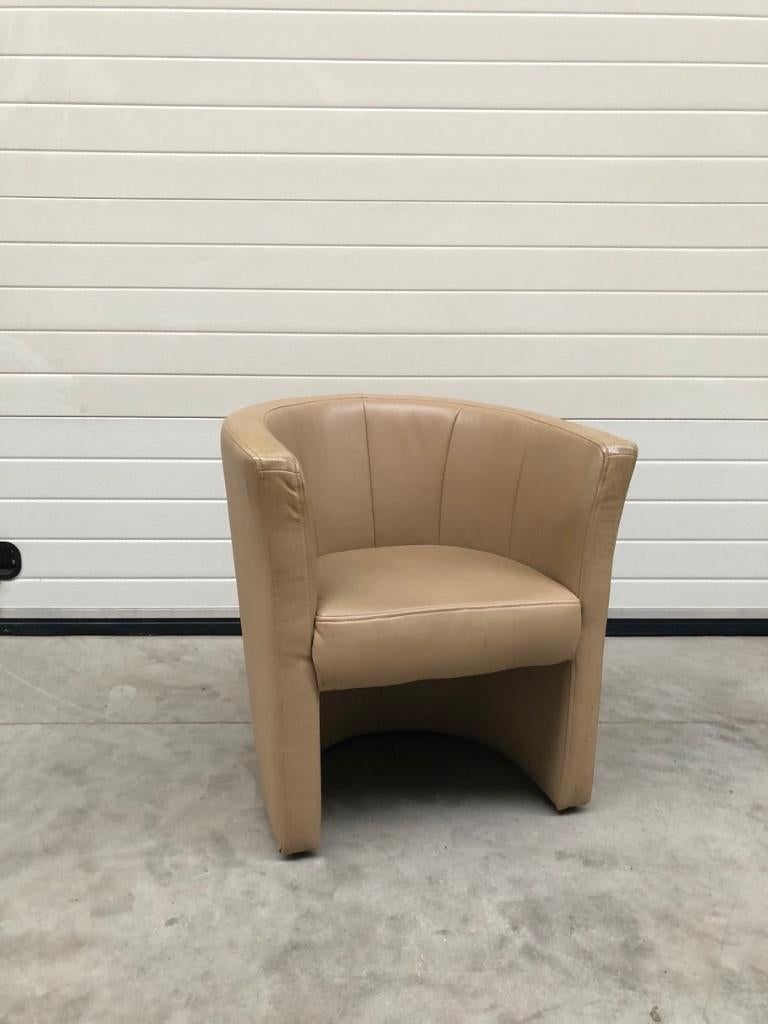 INBOEDELVERKOOP HAAKSBERGEN: leuk kuipstoeltje, Huis en Inrichting, Stoelen, Zo goed als nieuw, Eén, Kunststof, Bruin, Ophalen