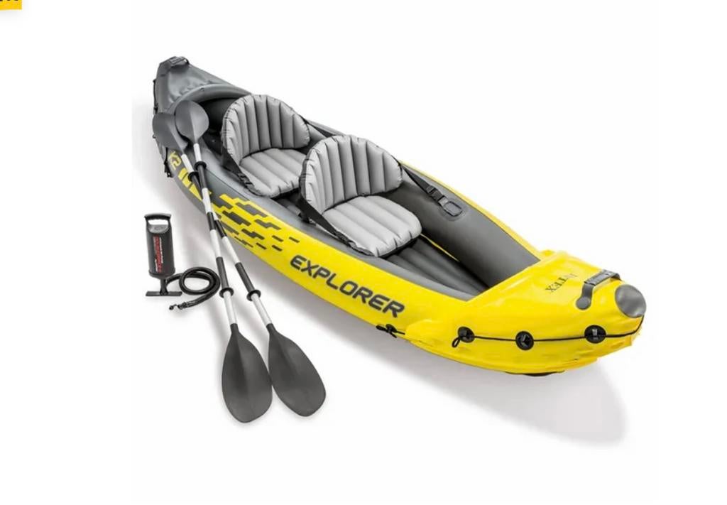 Intex explorer k2 opblaasbaar, Watersport en Boten, Kano's, Ophalen, Kajak, Twee personen, Zo goed als nieuw