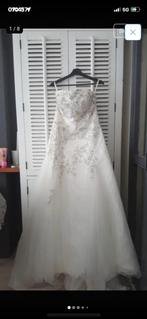 Prachtige strapless bruidsjurk maat 38/ 40, Ophalen of Verzenden, Zo goed als nieuw, Wit, Trouwjurk