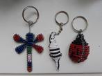 Kralen sleutelhangers: Libel,  Lieveheersbeestje, Verzamelen, Ophalen, Zo goed als nieuw, Dier of Natuur