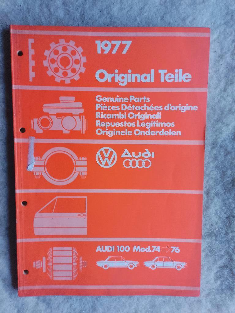 Originele dealer onderdelen catalogus Audi 100 C1 8-1974 -76, Boeken, Auto's | Boeken, Ophalen of Verzenden, Gelezen, Audi