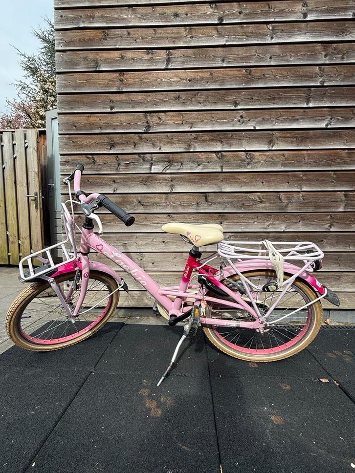 Roze Kinderfiets 20 inch - loekie, Fietsen en Brommers, Fietsen | Meisjes, Gebruikt, 20 inch, Handrem, Ophalen
