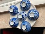 China | 6 Rijstkom soepkom | Vintage | 4 designs, Nieuw, Ophalen of Verzenden, Kom(men), Overige stijlen