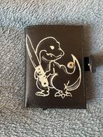 Handbeschilderde Pasjeshouder Portemonnee, Overige merken, Leer, Zwart, Nieuw