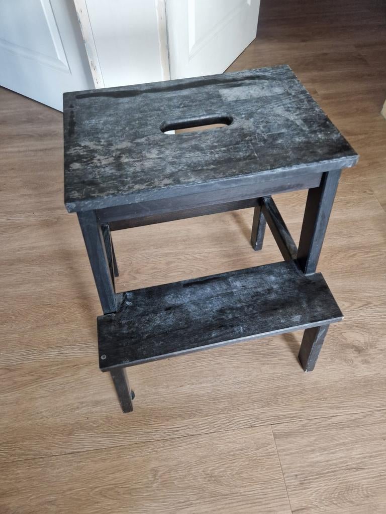 Ikea opstapkrukje, Ophalen, Gebruikt, Hout