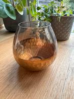 Gouden waxinelichthouder, Huis en Inrichting, Woonaccessoires | Kandelaars en Kaarsen, Overige kleuren, Ophalen of Verzenden, Zo goed als nieuw