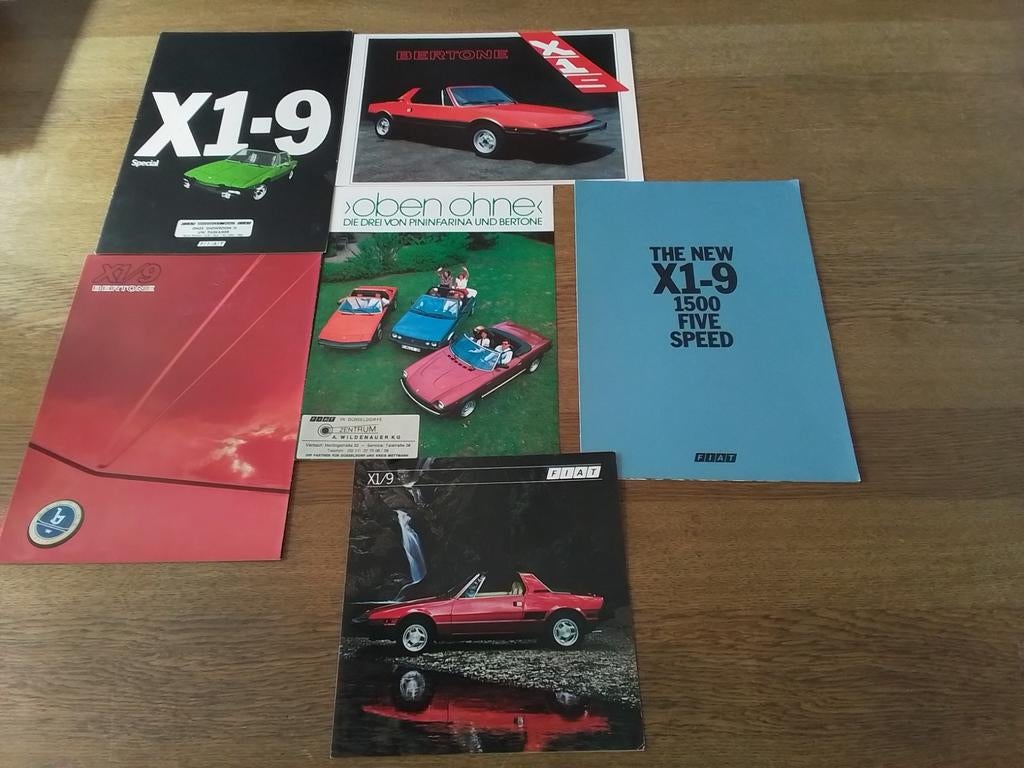 Folders Fiat X1/9, Ophalen of Verzenden, Zo goed als nieuw, Overige merken